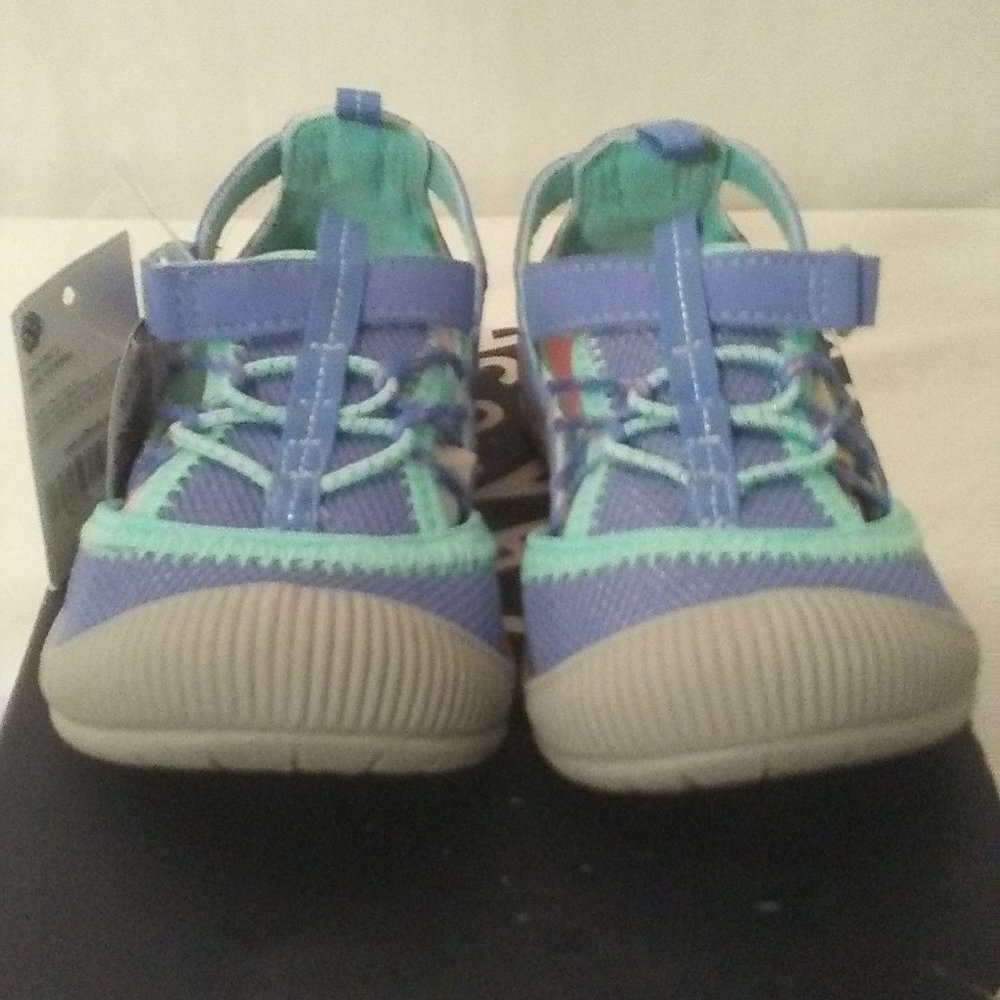 GENUINE Teal & White Sandal - Size 8 Toddler